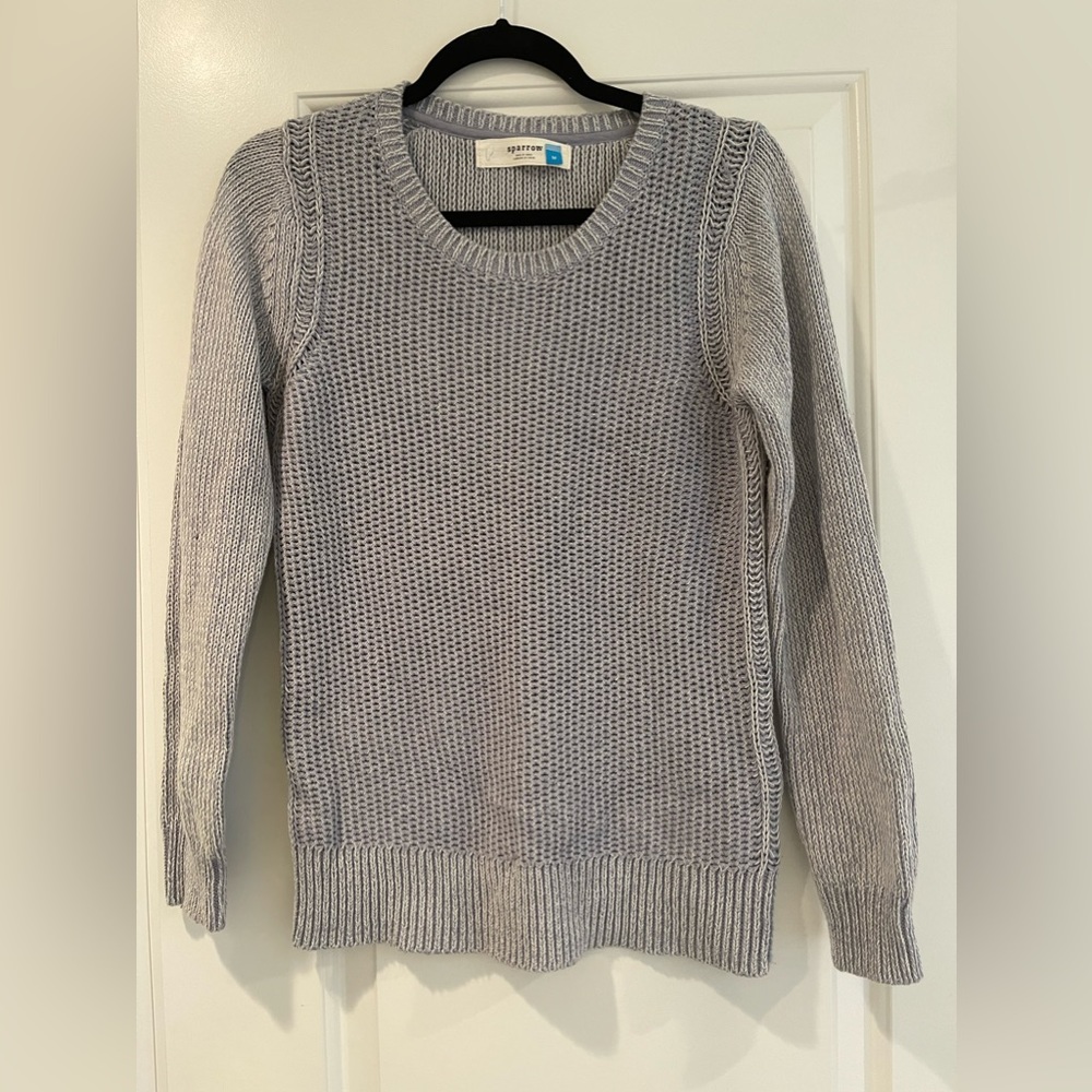 Anthropologie Sparrow Blue Knit Sweater - Sz M
